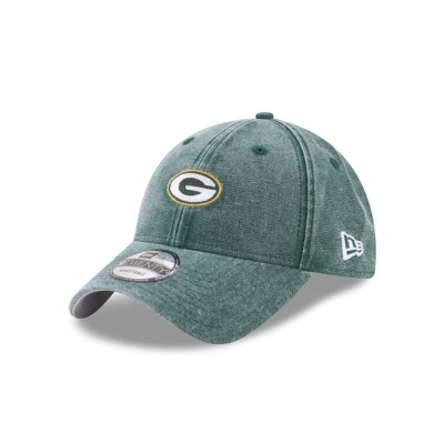 Green Green Bay Packers Hat - New Era NFL Rugged Mini 9TWENTY Adjustable Caps USA3405928